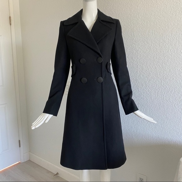 Stella McCartney Jackets & Blazers - stella mccartney black double breasted cashmere wool coat